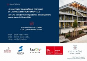 Invitation – Table ronde sur le décret tertiaire et l’annexe environnementale